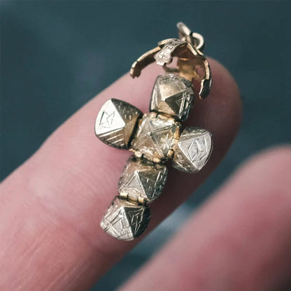 🔮 Mini Masonic Pendant – Transformable Sphere, Unique Symbolic Jewelry! 🔥