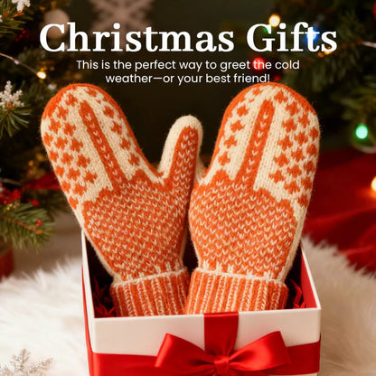 🎅 The Naughty List Mittens | Cozy Knit with a Hidden Attitude 🖕✨