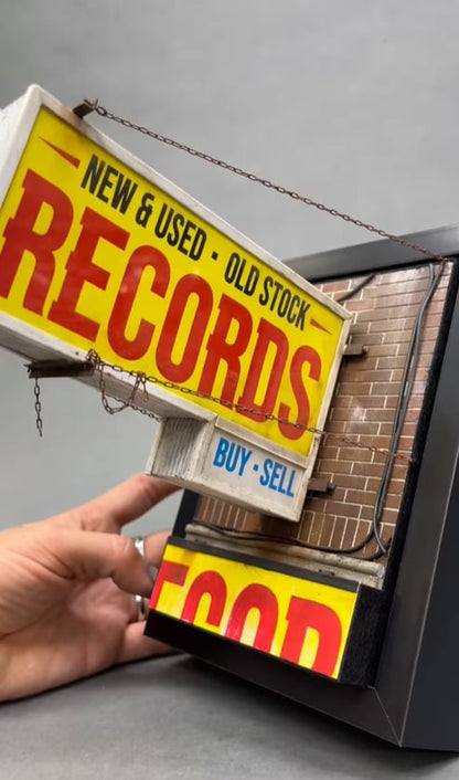 🔥💽Record Store Retro Wall Light - Record Collector Gift✨