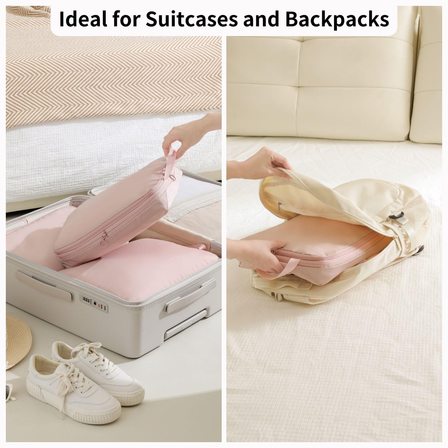 6-Piece Travel Compression Bags Set