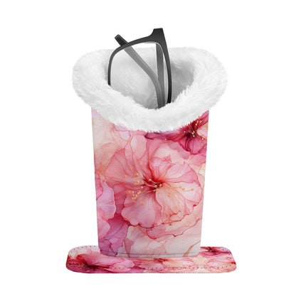 Eyeglasses Holder with Soft Furry Lining and Magnetic Base