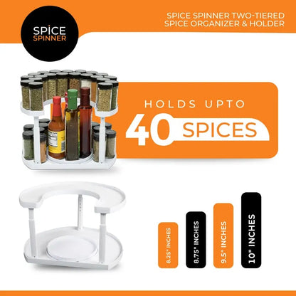 The Spice Spinner: Declutter Your Kitchen in Seconds, Find Every Spice in a Spin! 🧂