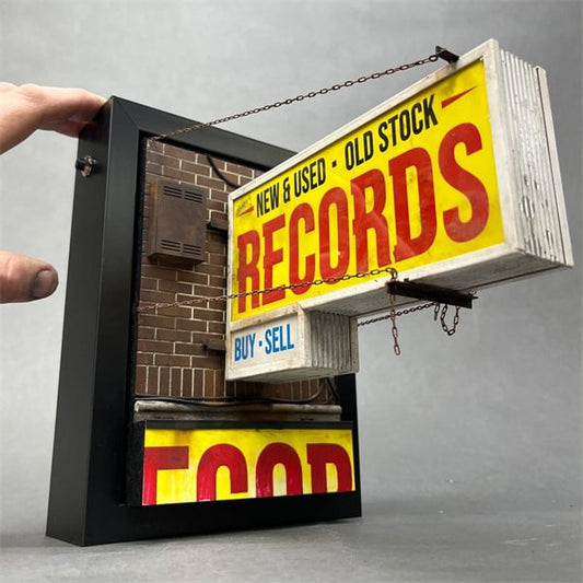 🔥💽Record Store Retro Wall Light - Record Collector Gift✨