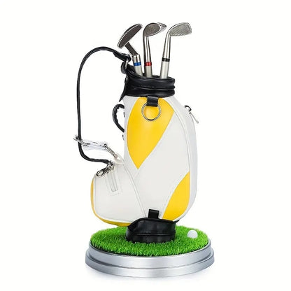 ⛳Golf Pen Holder + 3-Pen Set🏌️‍♂️Elevate Your Office Desk – A Hole-in-One for Style & Function