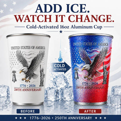 🔥Summer Sale 49% OFF🔥 🦅 250th Anniversary Color Changing Cup 🎉