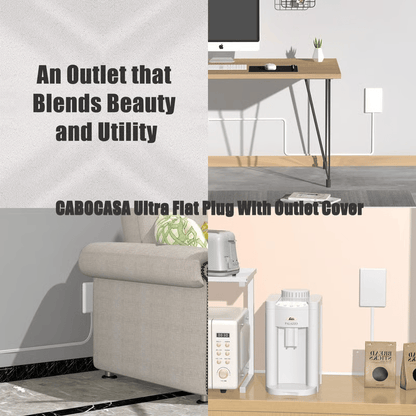 🔥🔥🏆#1 Bestselling🏆6FT Ultra Flat Plug Extension Cord Power Strip with 3 Outlets