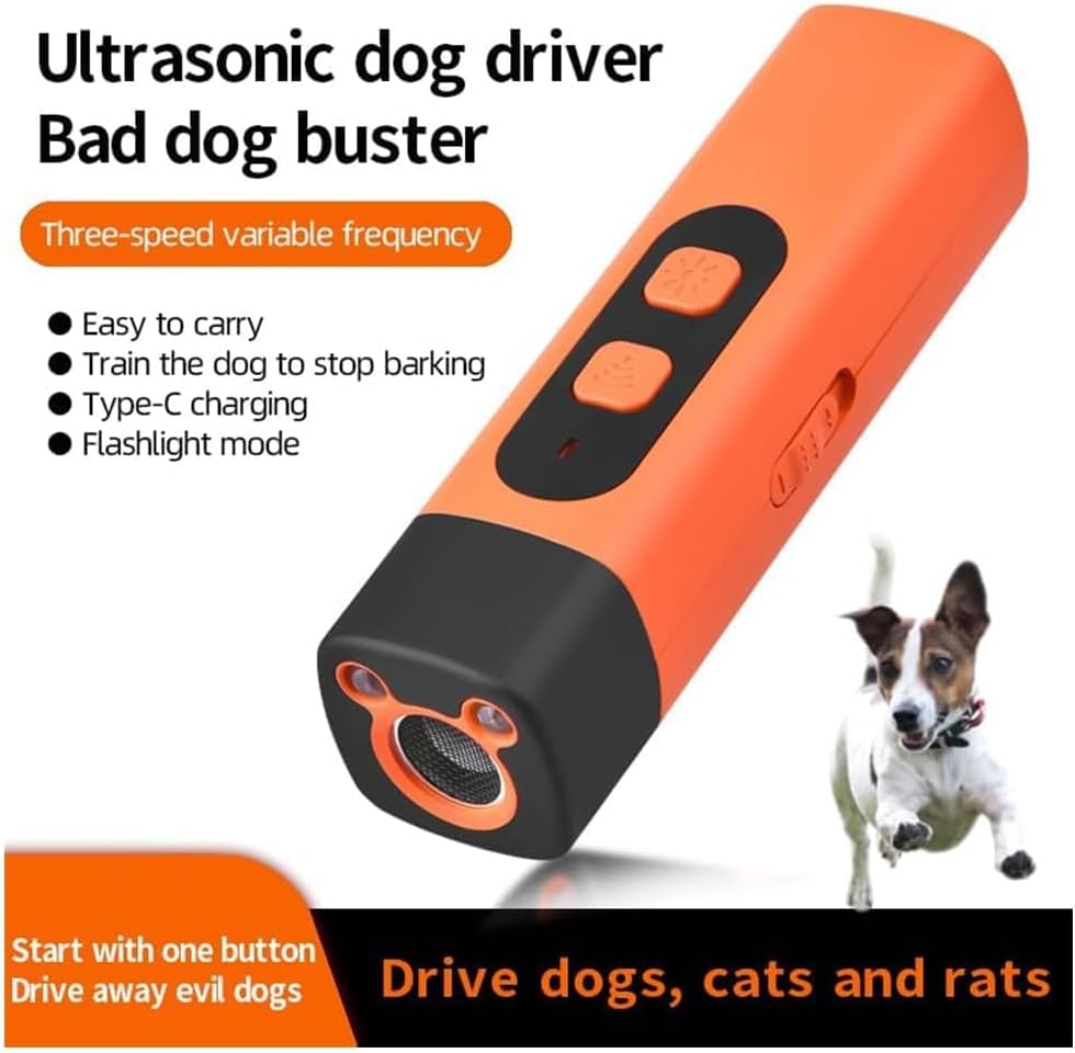 🏆 50K+ SOLD! – Almost Gone🔥Ultrasonic Dog Bark Deterrent Device – Humane & Effective Dog Repeller