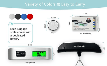 Portable Digital Luggage Scale Accurate Weighing