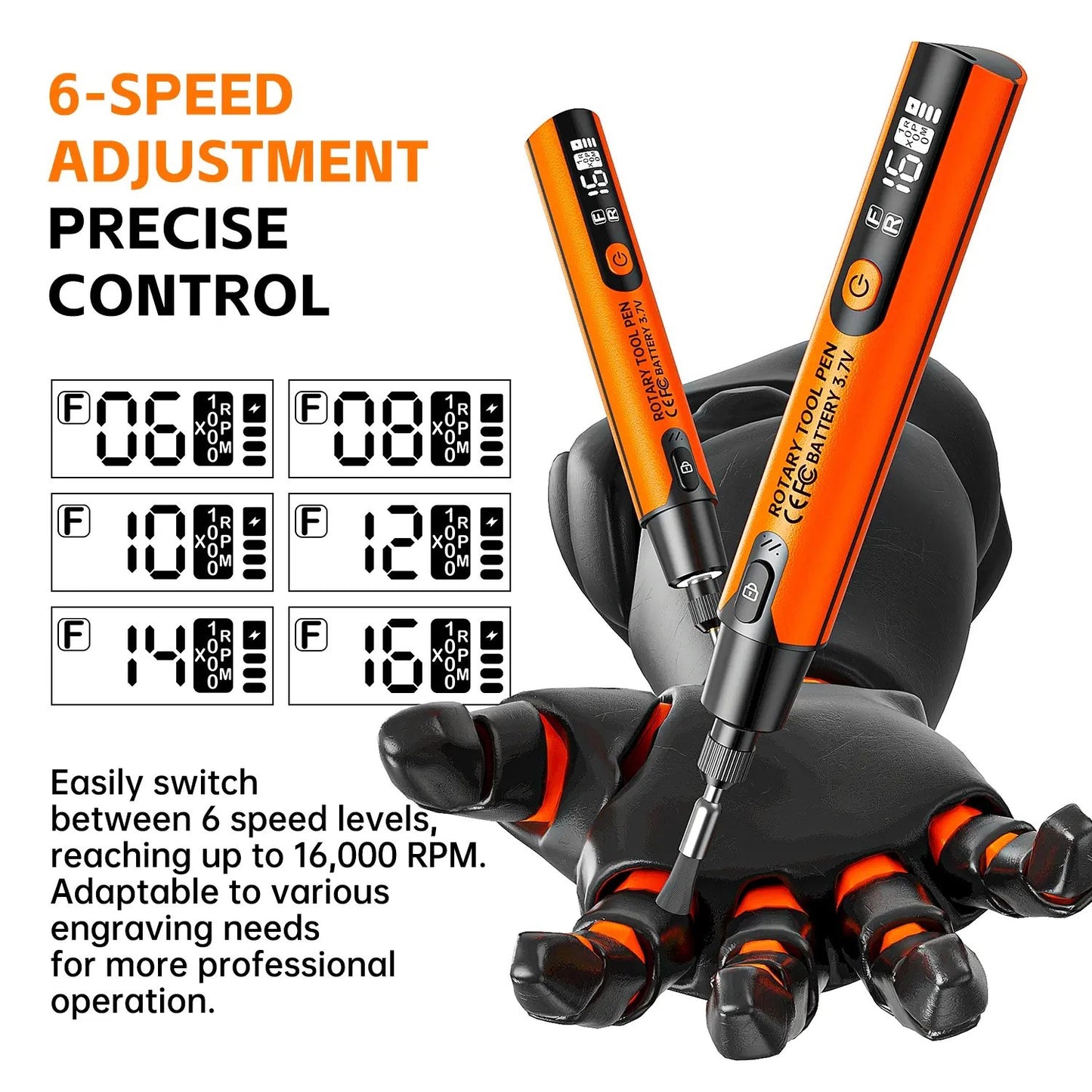 39-Piece Mini Cordless Rotary Tool Kit