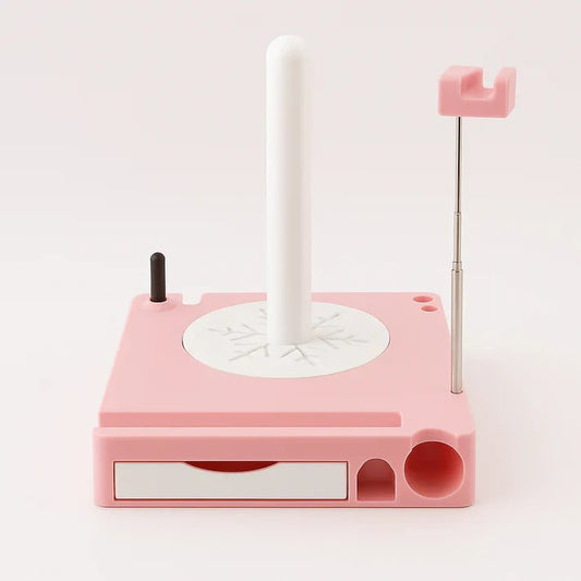 🔥Spinning Yarn Holder with Tool Storage