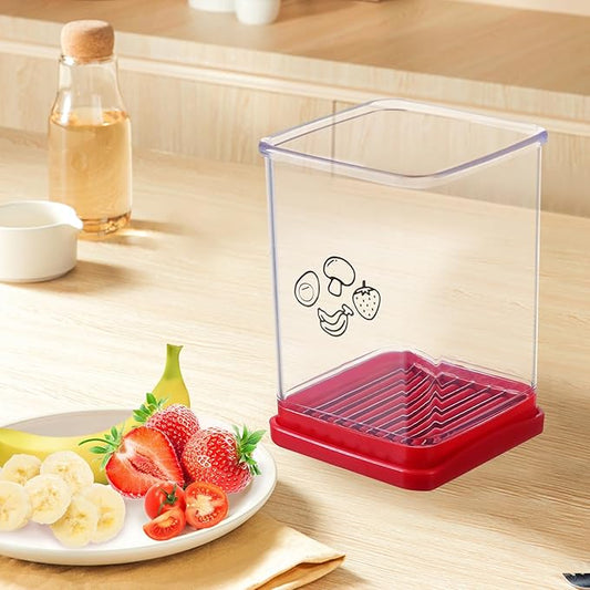 🍉【Cup-Style Quick Slicer with Pusher — Kitchen Prep, One Step Ahead!】🍉