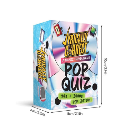 🎶Lyrically Correct Pop Quiz 90s & 2000s Edition Music Trivia Game