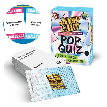 🎶Lyrically Correct Pop Quiz 90s & 2000s Edition Music Trivia Game