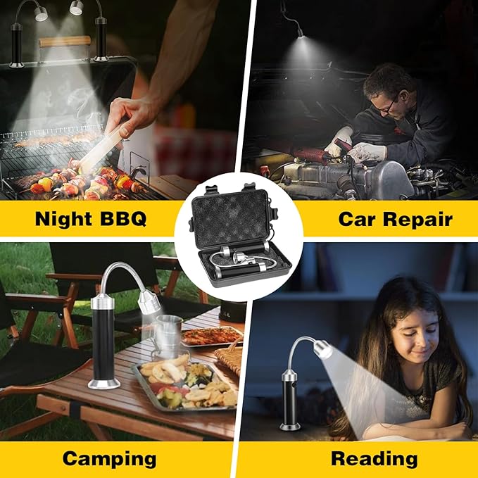 BBQ Grill Light – 360° Flexible Gooseneck LED Light with Magnetic Base