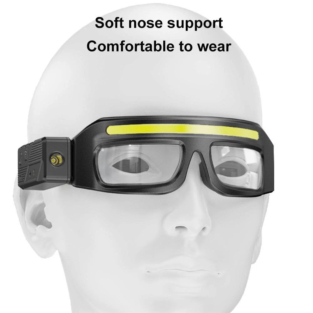 🔥Limited-time discount of 49%🔥🕶️Rechargeable LED sports-sensing glasses light🕶️