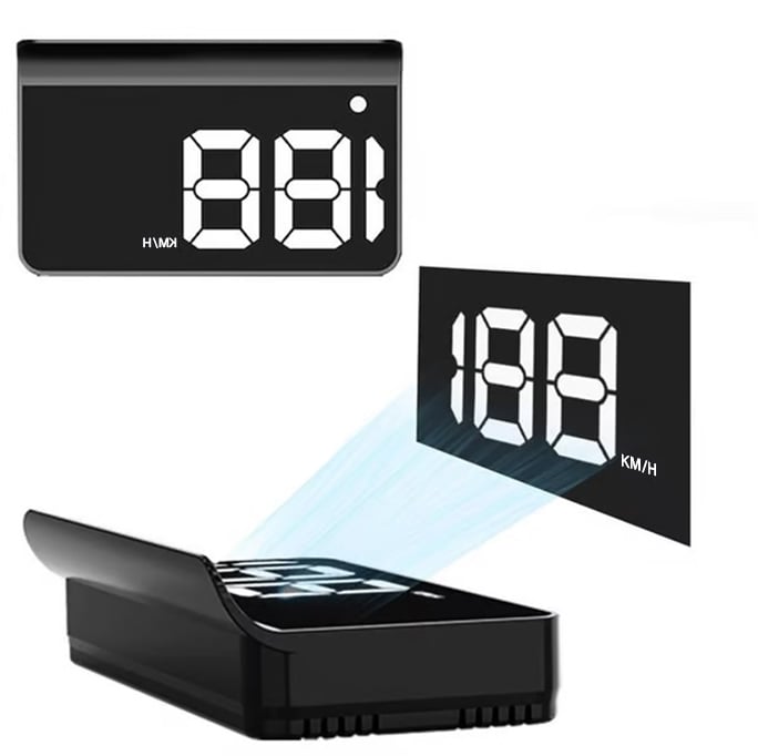 🏆🚗 Head-Up Display Car GPS Digital Speedometer – HUD for Cars, Trucks & Motorcycles