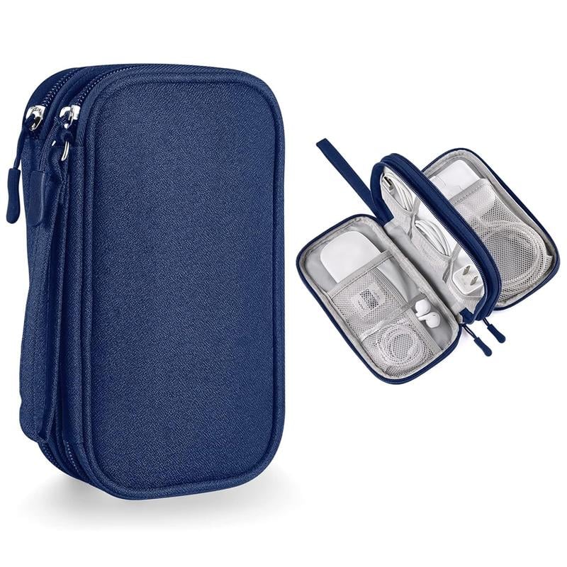 🔥Last Day 49% OFF - Travel Cable Organizer Pouch, Double Layers All-in-One Storage Bag for Cord
