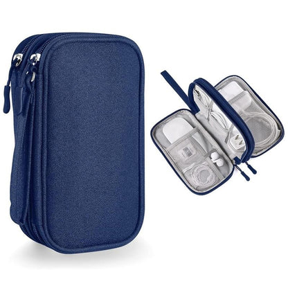 🔥Last Day 49% OFF - Travel Cable Organizer Pouch, Double Layers All-in-One Storage Bag for Cord