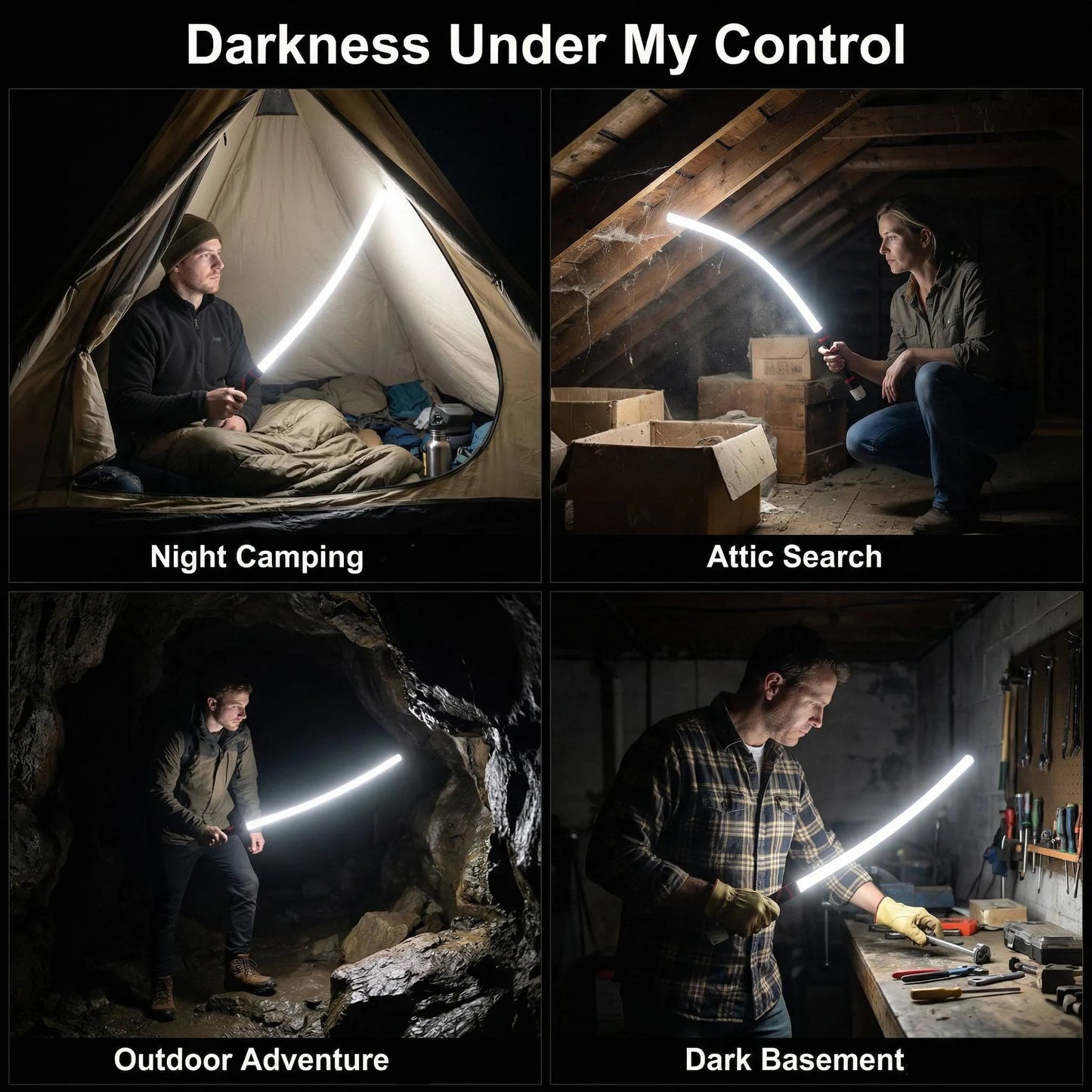 🔥Bendable Flexible LED Work Light💡: Your Professional Light for Narrow Spaces 🛠️