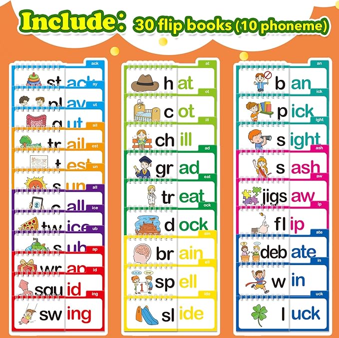30 Read and Rhyme Flip Books