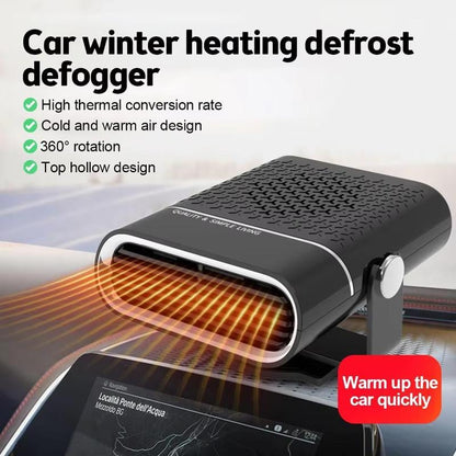✨🚗Portable Electric Car Heater Fan — 360° Rotation Fast Heating Window Fan Windshield Defogger