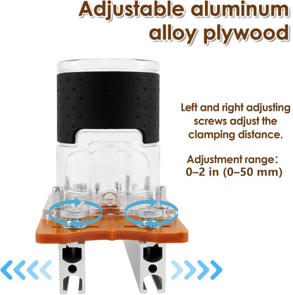 💥2-in-1 Woodworking Trimmer Slotting Auxiliary Positioning Bracket