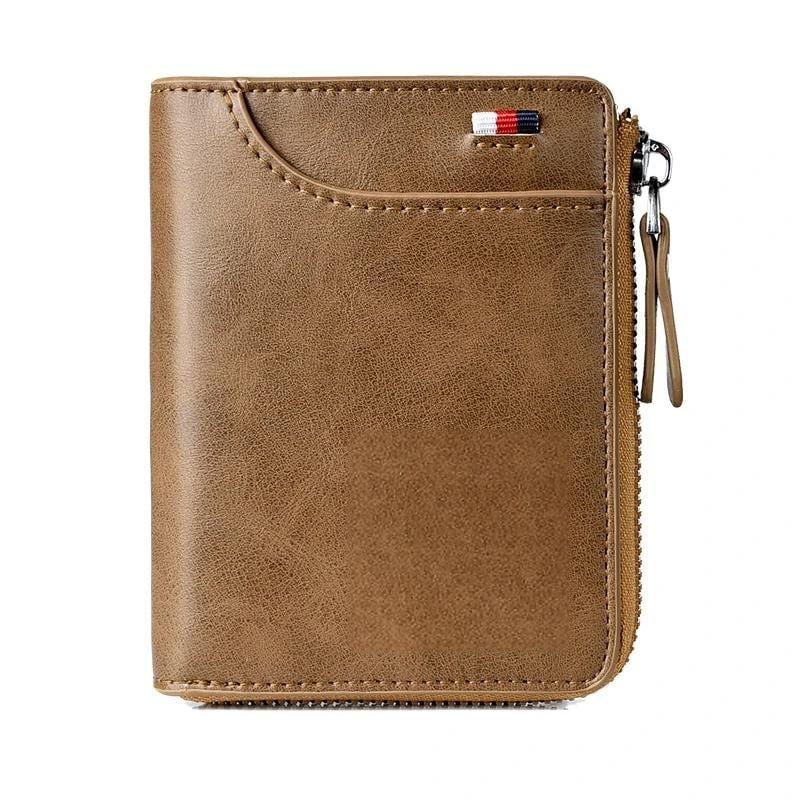 Men Wallet Zipper  Purse ( RFID PROTECTED )