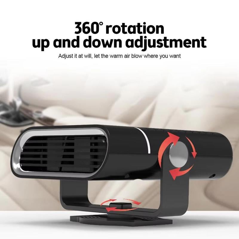 ✨🚗Portable Electric Car Heater Fan — 360° Rotation Fast Heating Window Fan Windshield Defogger