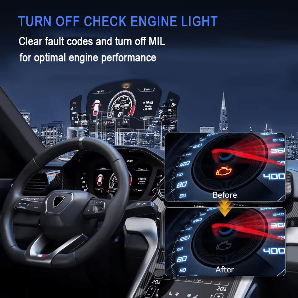 🚗 OBD2 Advanced Diagnostic Tool – Professional Engine Code Reader 🔧