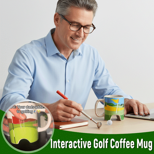 Interactive Golf Coffee Mug Set