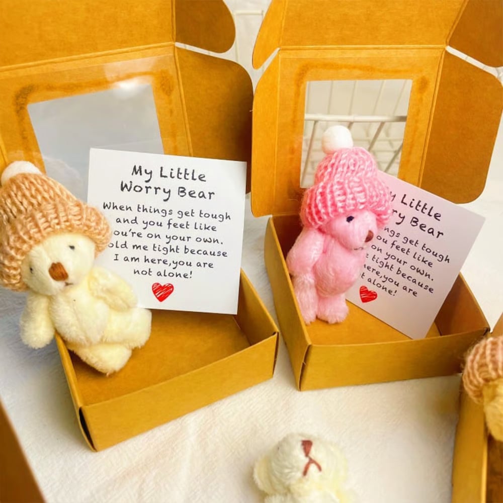 💖 🎁Handmade Mini Plush Teddy Bear in Box