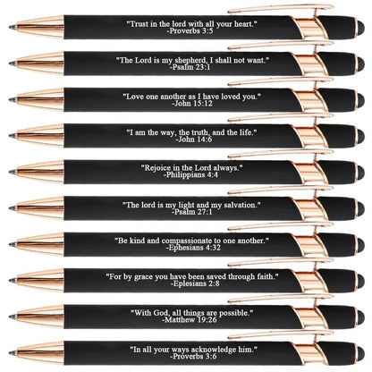 Bible Verse Ballpoint Pen Set (10PCS)