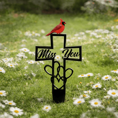🐦💖Metal Cemetery Memorial Plaque for Remembrance✝️