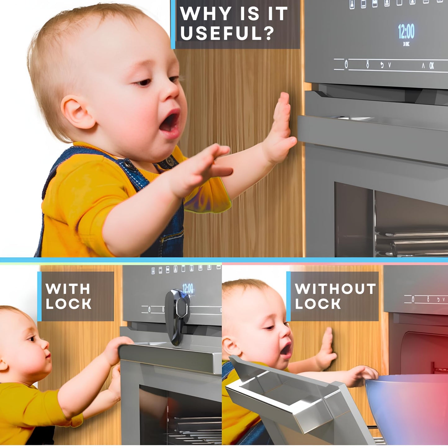 Universal Oven Lock for Child Safety