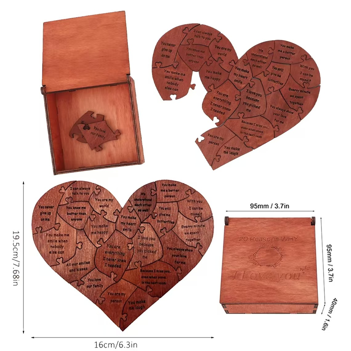20 Reasons for a Heart-Shaped Puzzle