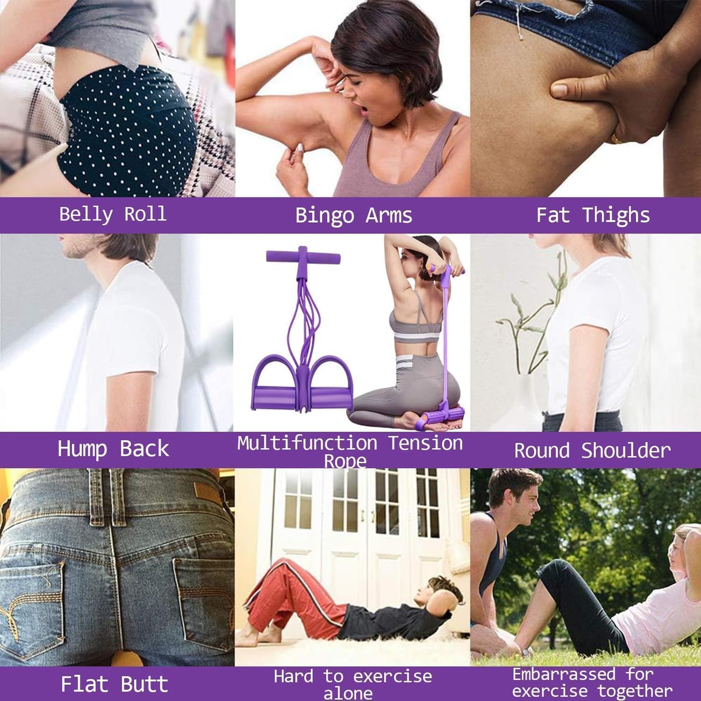 8-Tube Pedal Resistance Device - Detachable And Adjustable Pedal Resistance Device