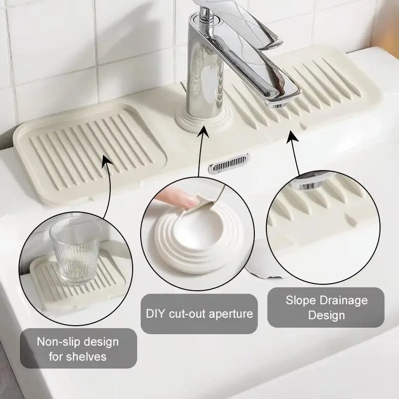🧼Faucet Splash Guard & Drainage Mat