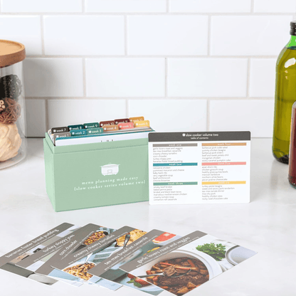 🍽️ Meal Planning Kit with 105 Photo Recipe Cards