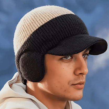 🎁 The Perfect Christmas Gift for Him: Winter Knitted Earflap Hat - Ultimate Cold Protection & Style🧢