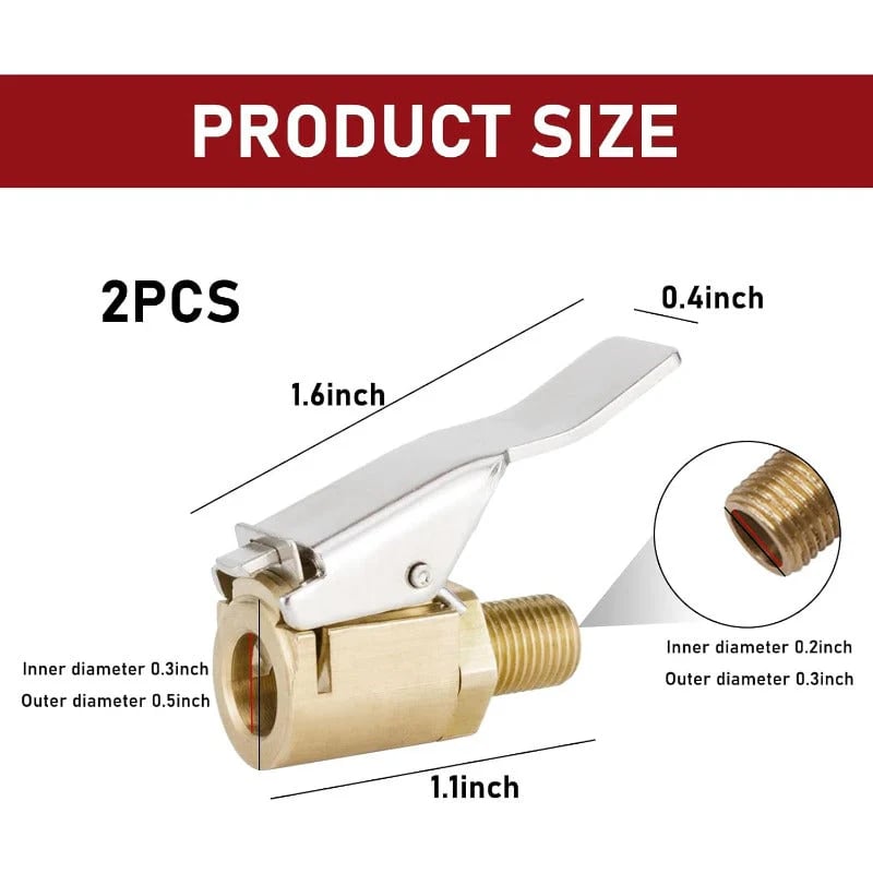 🔧Brass Tire Air Chuck
