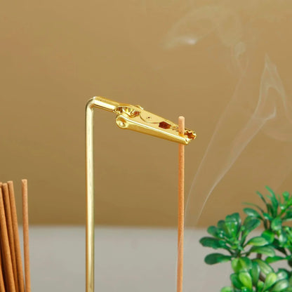 2-in-1 Glass Incense Holder and Sticks Organizer
