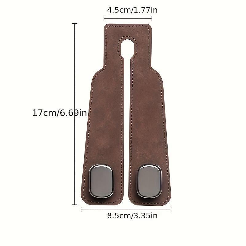 🔥🚗Car Seat Back Alcantara Storage Hook 💥Double Hook Holder for Convenient Storage