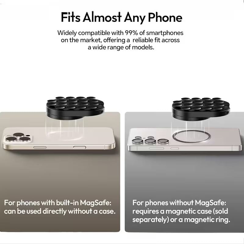 3-in-1 Magnetic Suction Cup Phone Mount – The Ultimate Versatile Holder for Car, Desk & More