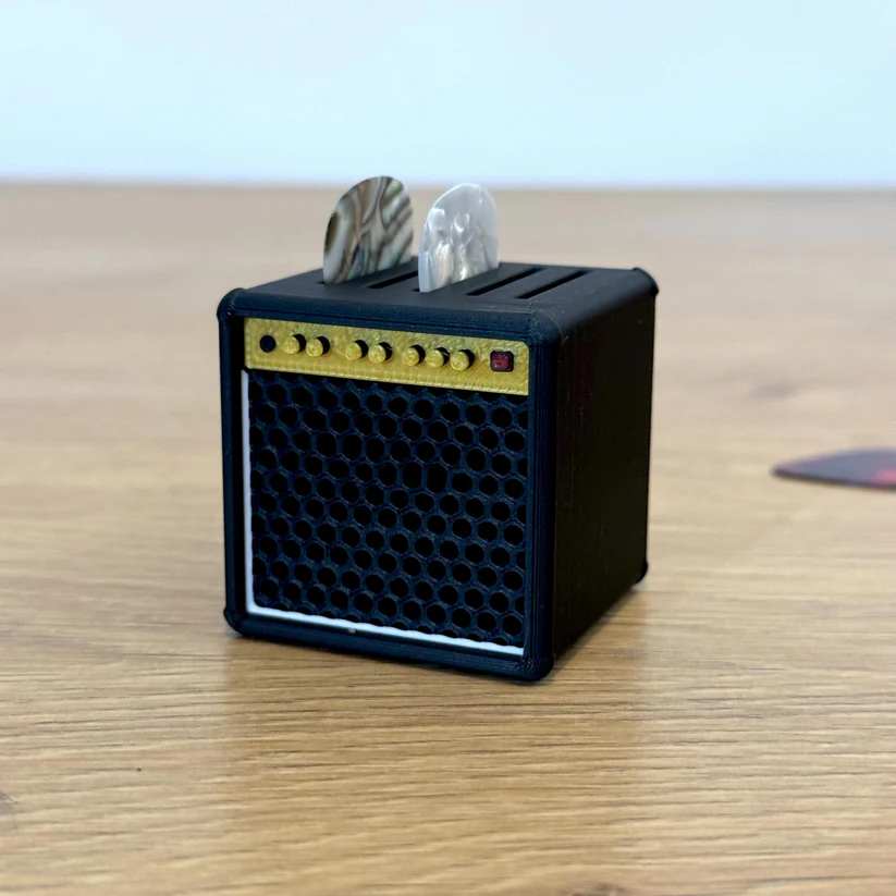 Mini Guitar Amp Pick Holder