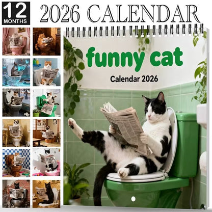 🎉New Year Hot Sale💓Limited Edition Custom-Made 2026 Fun Animal Wall Calendar