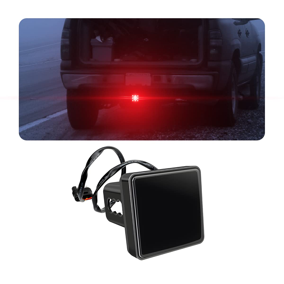 15-LED Universal Trailer Hitch Brake Light & Cover
