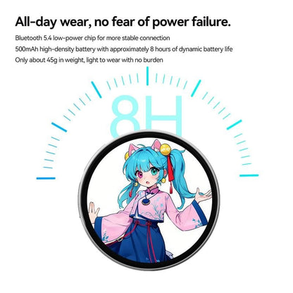 🔥Digital Badge Photo Video GIF Display Screen Pins Pixel Touchscreen Lightweight 500mAh