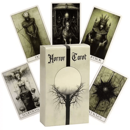 🖤Horror Tarot Card Deck: Spooky, Stylish 78-Card Set 🎴👻