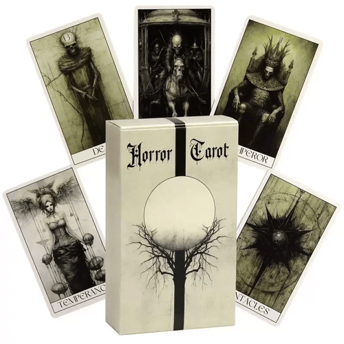 🖤Horror Tarot Card Deck: Spooky, Stylish 78-Card Set 🎴👻