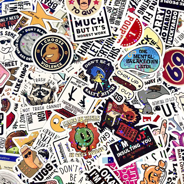 130pcs Funny Stickers for Adults